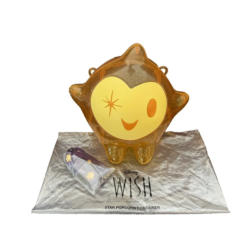 Disney Wish Star Popcorn Bucket w/Carrying Strap – Cinemark Exclusive – NEW‎